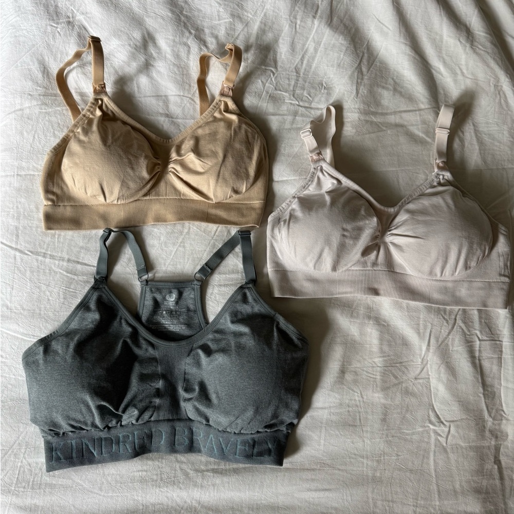 Kindred Bravely nursing bra (plus two others from Amazon) all brand new